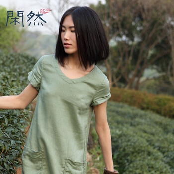 閑然 純色  連衣裙