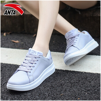 安踏（ANTA）板鞋淡紫灰/安踏白-1 