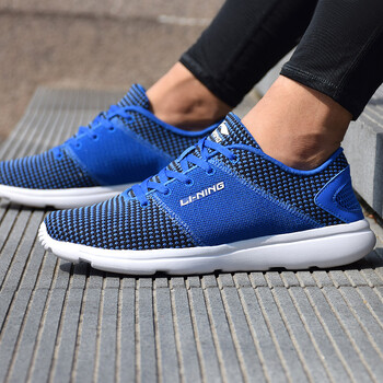 李寧（LI-NING）跑步鞋ARJK003-1晶藍(lán)色/新基礎(chǔ)黑 