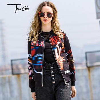 拓谷 圓領(lǐng) 長(cháng)袖 女 短外套 