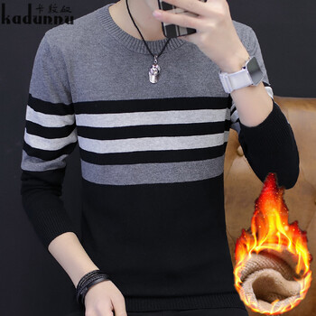 卡敦奴（kadunnu） 長袖 男士T恤 黑色加絨 XL，L，XXXL，XXL，M，加大