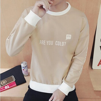 La MaxPa 長(cháng)袖 男士T恤 長(cháng)袖T01英文卡其色 M