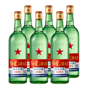 红星（RED STAR）高度501mL-750mL，见包装 清香型，清香