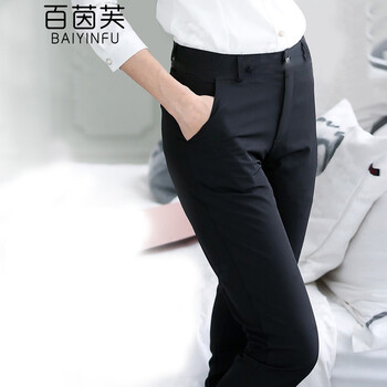 百茵芙（BAIYINFU） 中腰 鉛筆褲/小腳褲 女 長褲 休閑褲