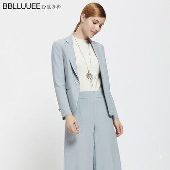 BBLLUUEE Color 西裝領(lǐng) 長(zhǎng)袖 女 短外套 