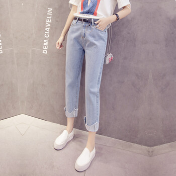 法格麗袖（FAGELIXIU）  哈倫褲 女 九分褲 牛仔褲