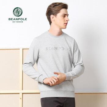 beanpole 長袖 男士T恤 亮灰色 