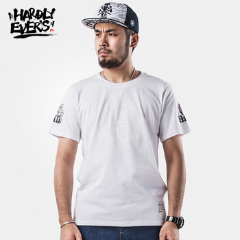 Hardly Ever's 短袖 男士T恤 HART673白色 XXXL