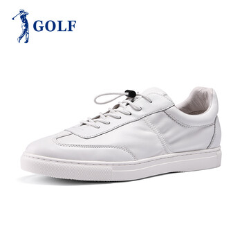 高爾夫（GOLF）男士白色松緊扣 38