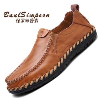 保羅辛普森（BaulSimpsan）男士淺棕套腳 41