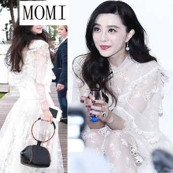 陌彌（MOMI） 碎花 蕾絲 連衣裙