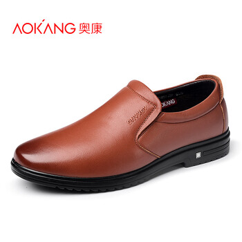 奧康（Aokang）男士紅棕 加絨套腳款 376818011 40