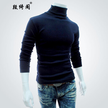段綺閣 長(zhǎng)袖 男士T恤 藏青色 XL，L，M，XXL
