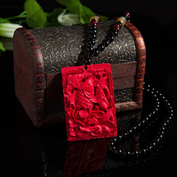 關(guān)公吊墜紅色