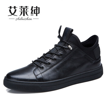 艾萊紳（AILAISHEN）男士黑色單鞋款 38