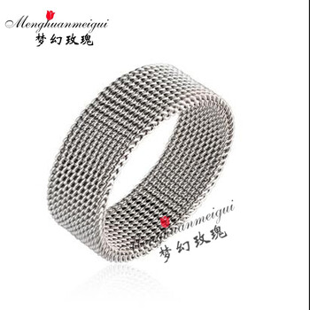 夢(mèng)幻玫瑰（Menghuanmeigui）戒指1，鈦鋼