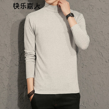 快樂嘉人 長袖 男士T恤 灰色 XL，L，XXL，XXXL，M