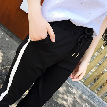 企克付唯（QIKEFUWEI） 高腰 哈倫褲 女 九分褲 休閑褲