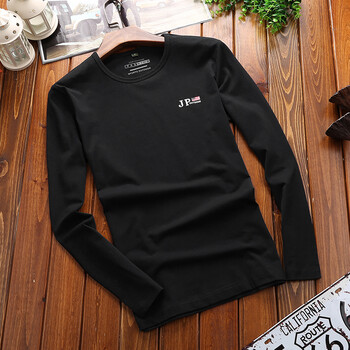 吉普鳥（Jeepbird） 長袖 男士T恤 黑色 XL，L，M，XXL，XXXL，加大
