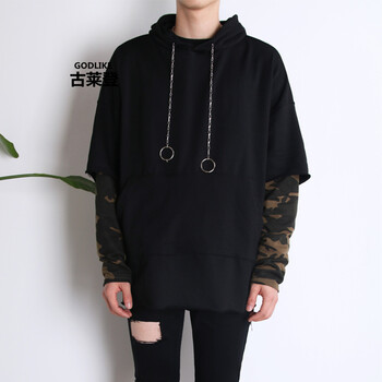 古萊登（GODLIKE） 長(zhǎng)袖 男士T恤 迷彩吊鏈 XL，L，M，XXL