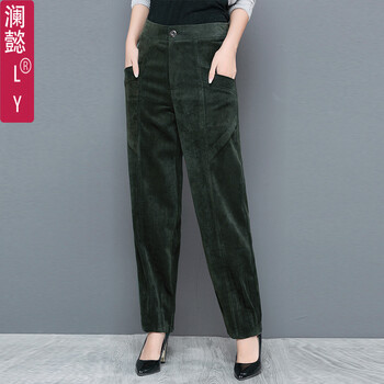 瀾懿（lanyi） 高腰 燈籠褲 女 長褲 休閑褲