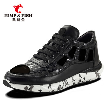 跳跳魚(yú)（Jump&Fish）男士黑色 37