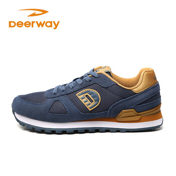德爾惠（DEERWAY）跑步鞋藏青色/古金色 39