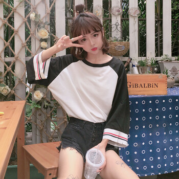 美別特（meibiete）  短袖 T恤 女 圓領(lǐng)