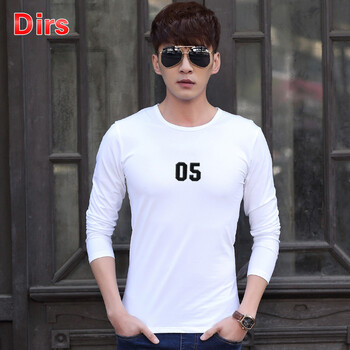Dirs 長袖 男士T恤 長袖Cm005白 
