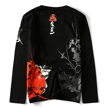 街派一族（jiepaiyizu） 長(zhǎng)袖 男士T恤 黑色 XL，L，M，XXL，XXXL