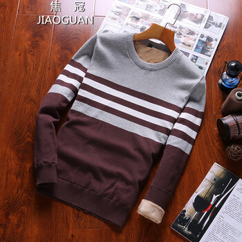 焦冠（JIAOGUAN） 長袖 男士T恤 卡其加絨-1701 XL，L，M，XXL，XXXL