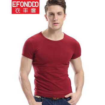 衣豐度（EFONDDO） 短袖 男士T恤 棗紅 