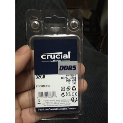 行业人爆料CrucialCT2K16G48C40S5质量如何，用了就知道