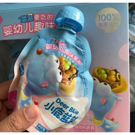 用户体验点评小鹿蓝蓝趣味婴幼儿果泥x6袋究竟好不好，评测二星期感受分享