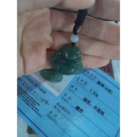 高手曝光凤禧翡翠佛公吊坠划算不划算，评测三周真相分享