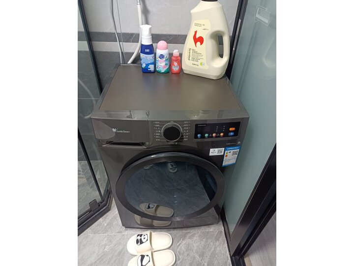 揭秘曝光：小天鹅洗烘套装10kg滚筒洗衣机TG100V86WMDY5+TH100-H32Y配置低啊？？亲身使用一周反馈 心得分享 第2张