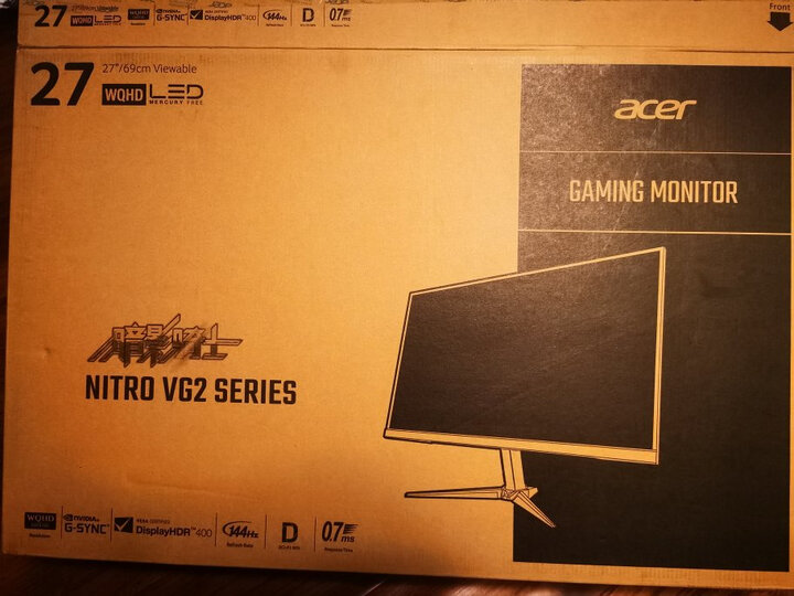 宏碁(Acer) 暗影骑士27英寸Nano IPS屏显示器畅玩吃鸡VG272U P新款评测怎么样啊？？上档次吗，亲身体验诉说感受 首页推荐 第4张