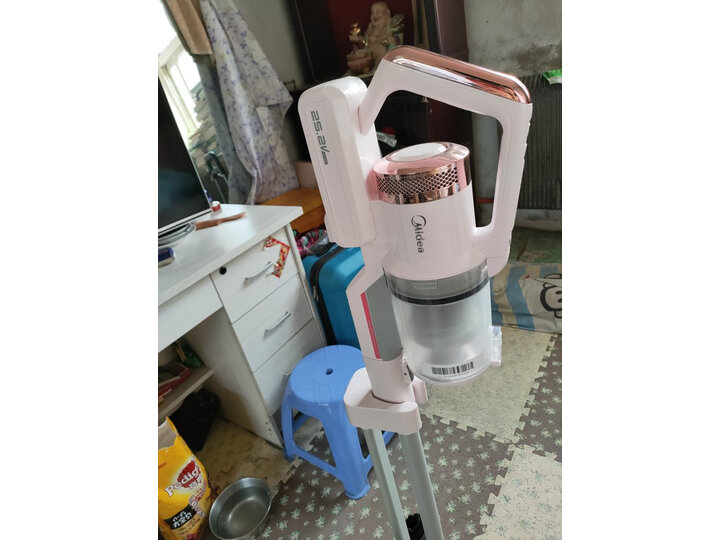 美的（Midea）无线手持充电吸尘器P6 家用静音吸尘器强力除螨 宠物适用120AW大吸力 深度除螨 高端手持P7 首页推荐 第5张