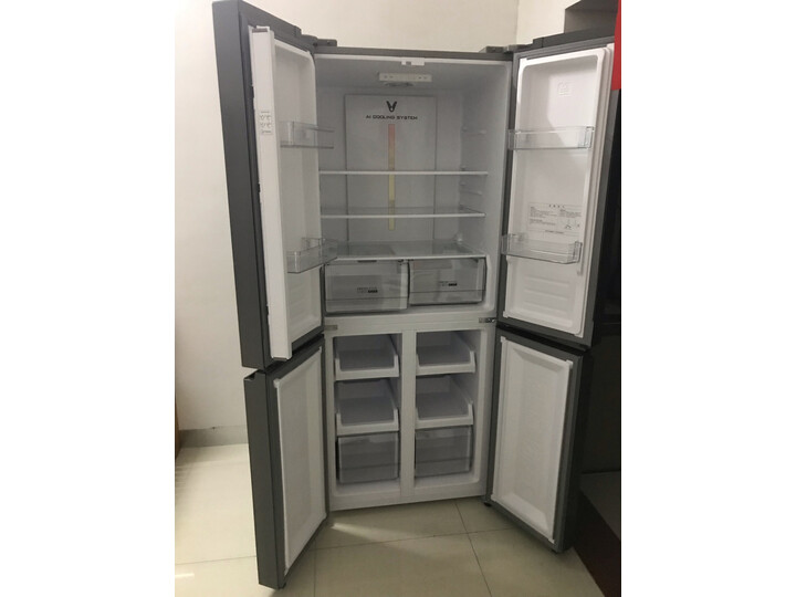 云米 （VIOMI）398升大容量十字对开门BCD-398WMSD怎么样？质量如何，网上的和实体店一样吗 首页推荐 第1张