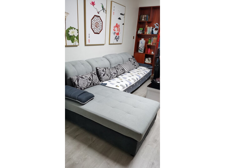 布富莱旗舰店简约布艺沙发大小户型客厅整装家居组合拆洗转角储物现代家具 首页推荐 第6张