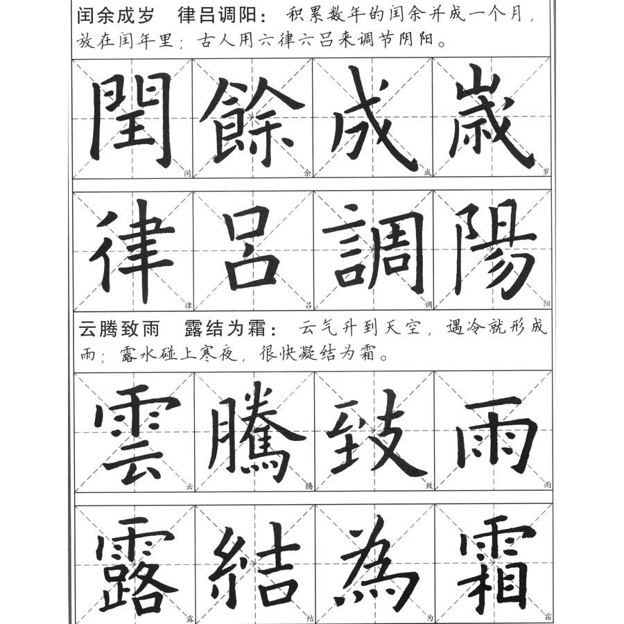 书法 字帖 水写布临习字帖:欧阳询楷书《千字文》