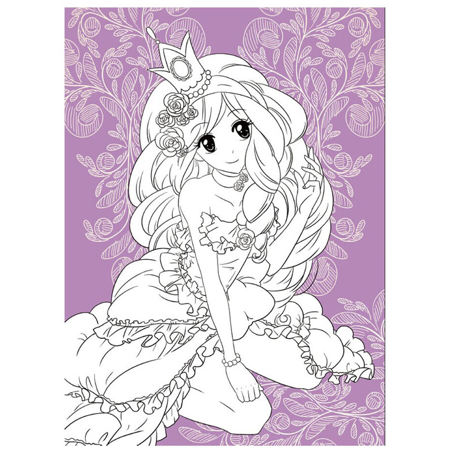 小公主私家涂色馆:可爱公主