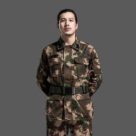 驮郎07迷彩服套装作训服男军装户外迷彩服夏