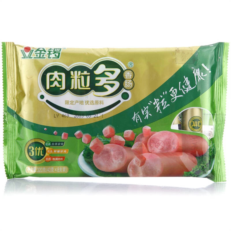 金锣 火腿肠 肉粒多猪肉香肠系列 40g*8支 - 京东触屏版