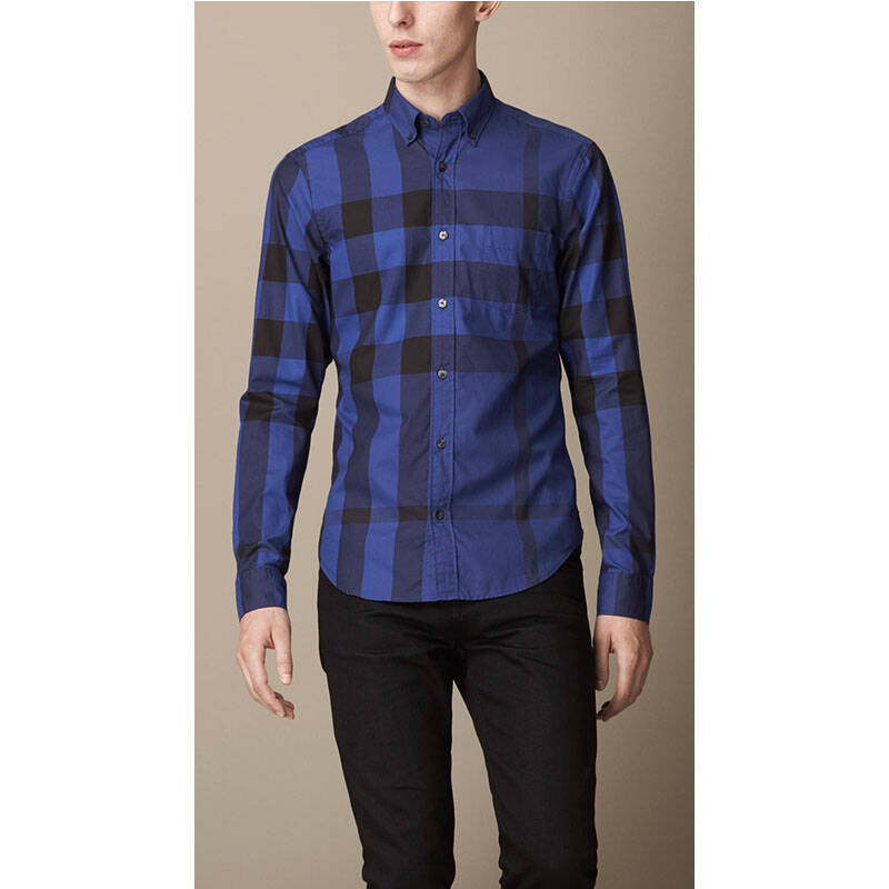 burberrybrit衬衫,burberrybrit风衣 burberry brit/巴宝莉 秋冬新品 男士格子棉质衬衫长袖衬衫 38884901