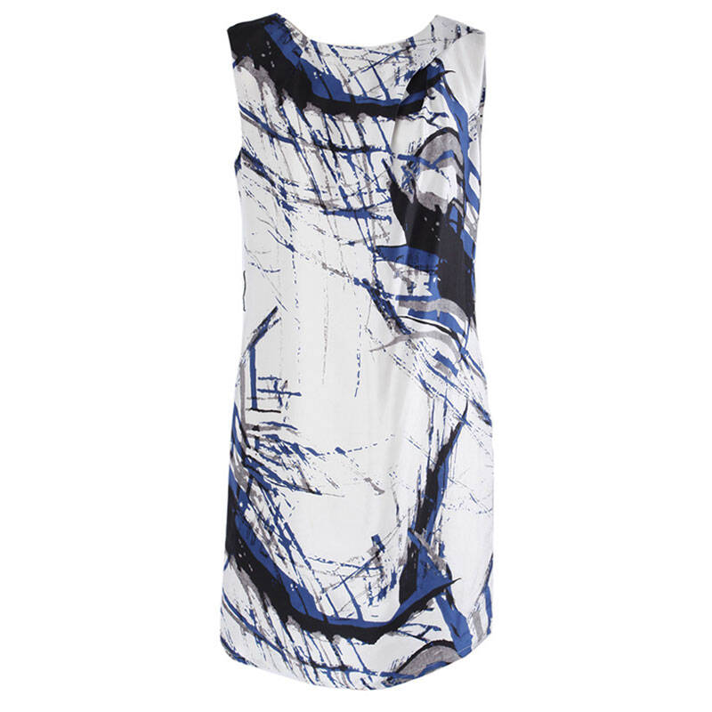 歌力思ELLASSAY女装 无袖圆领印花连衣裙20