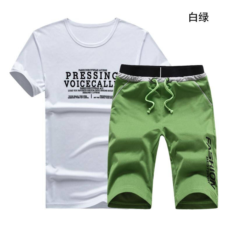 幸福时光 2014夏天大码卫衣男休闲运动服五分