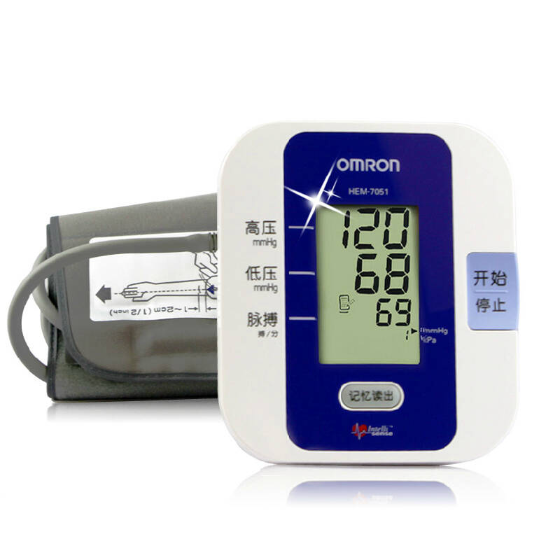 欧姆龙(omron) 电子血压计hem-7051上臂式 带电源适配