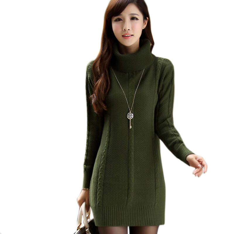 货到付款 亿荨2014秋冬新款高领麻花打底衫针