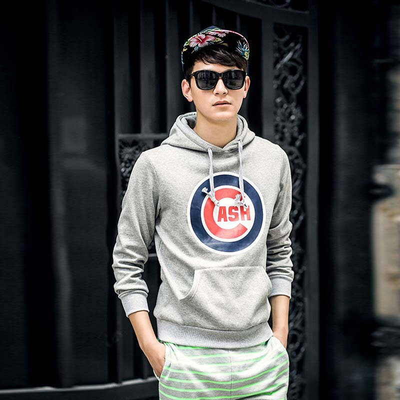 丹杰仕 2014秋冬款男连帽套头卫衣 潮男装时尚